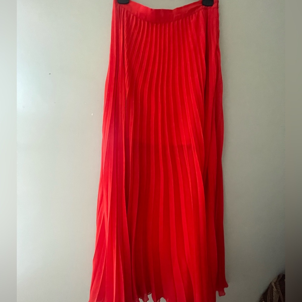 bebe Vibrant Red Maxi Skirt